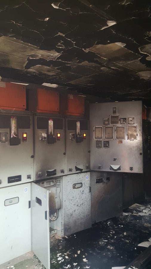 substation explodes