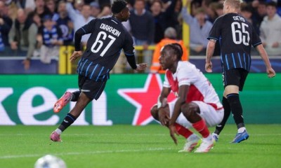 كلوب بروج يهزم موناكو برباعية في دوري الأبطال