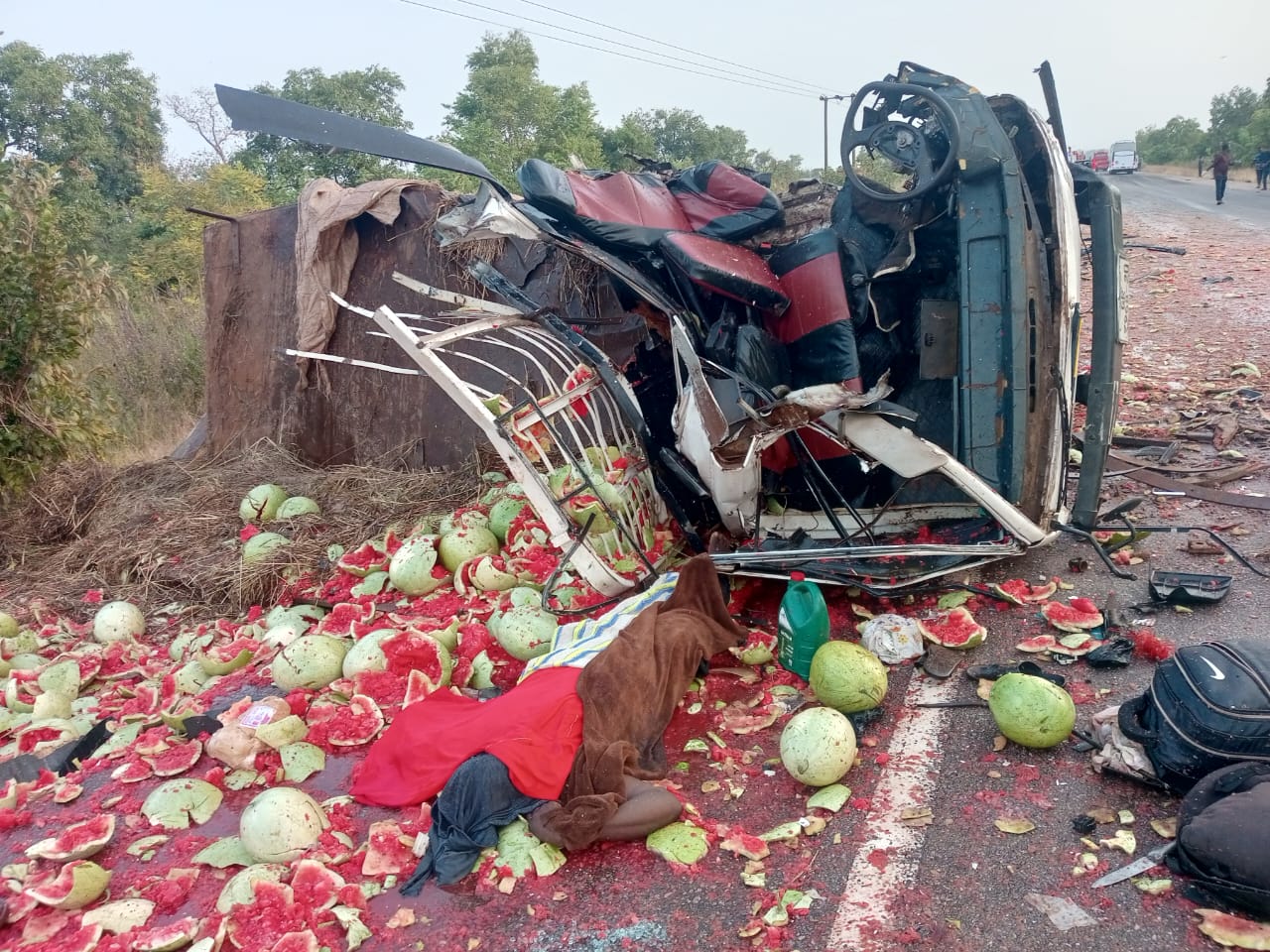Tragedy Strikes: 5 Killed as Kia Truck Collides with Bus on Dangerous Road