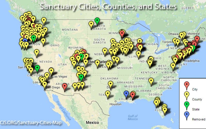 The End Of Mindless Political Correctness Has Begun Newsblaze News Sanctuary Cities Map.