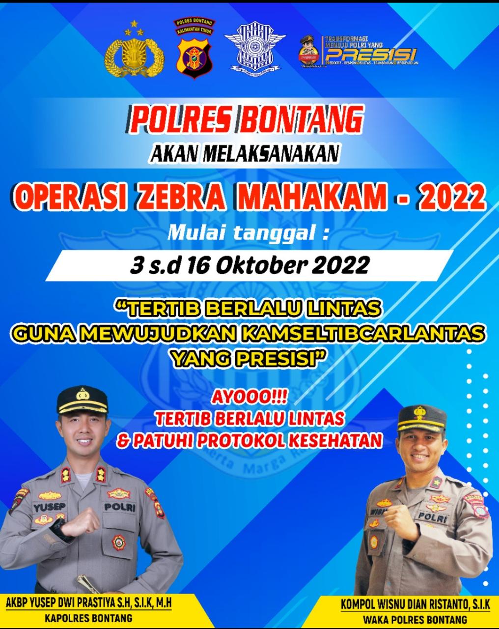 Operasi Zebra Mahakam Digelar Hari Ini, 7 Pelanggaran Akan Dikenakan Sanksi Tilang