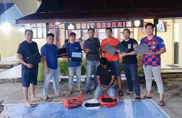 Puluhan Laptop SMPN 3 Loa Kulu Kukar Dicuri, Polisi Bekuk Penadah di Balikpapan