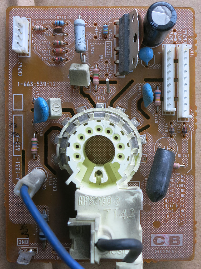 Gathering High Voltage Components of Sony KP-53S35 – New
