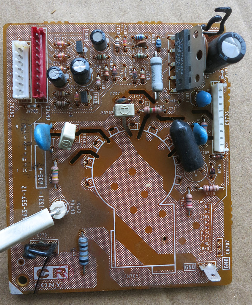 Gathering High Voltage Components of Sony KP-53S35 – New