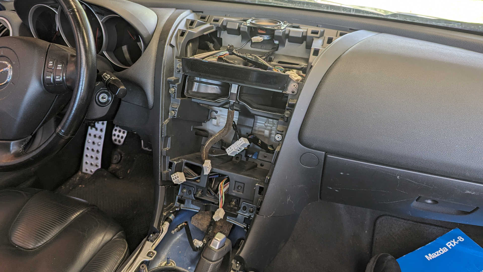 Removing Navigation LCD Assembly from 2004 Mazda RX-8 – New