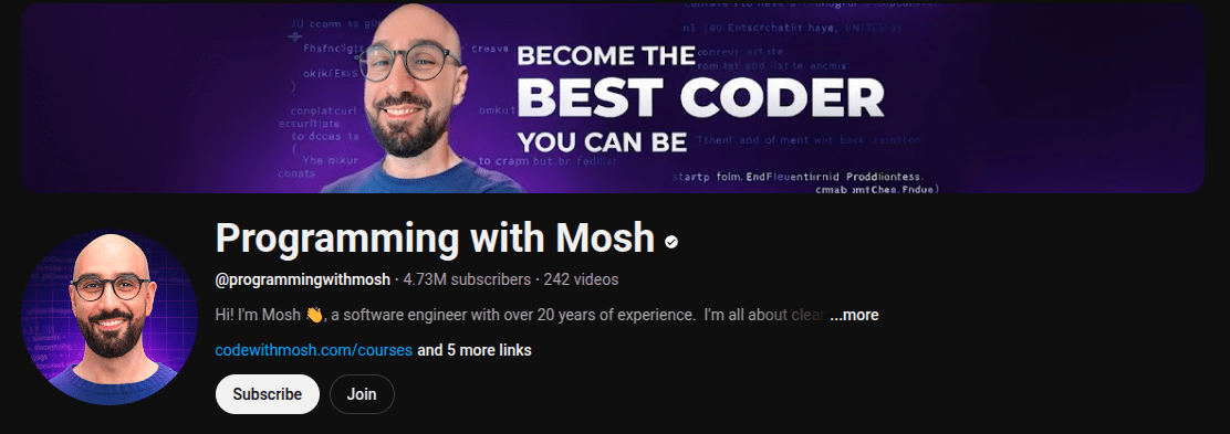With over 20 years of experience in software engineering, Mosh Hamedani is one of the inspiring tech influencers.