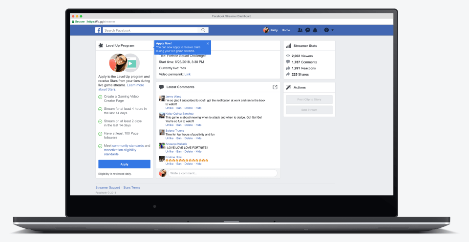 Facebook Announced A New Program For Gaming Creators Starting Out Newsfeed Org