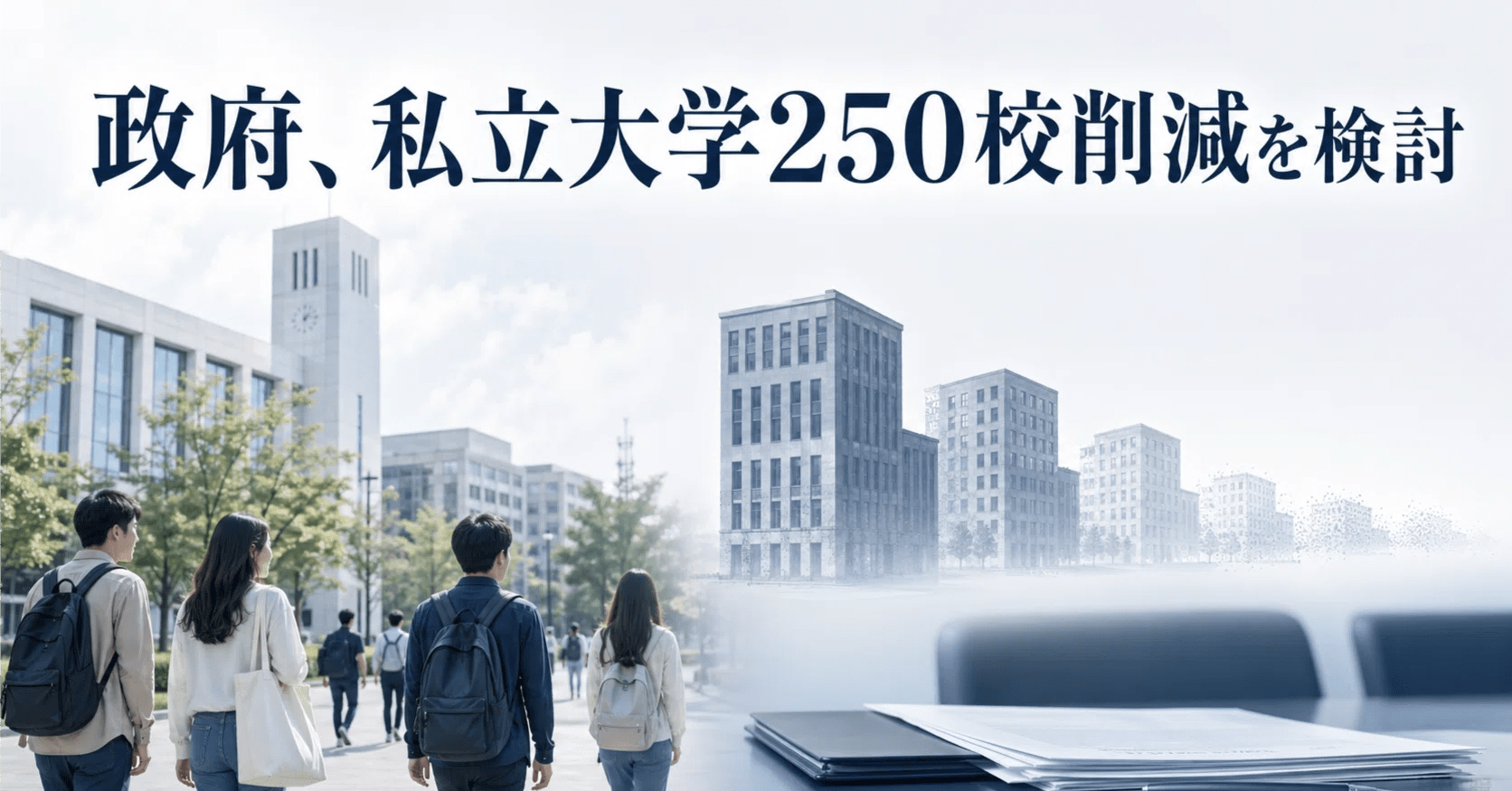 「私大250校削減案」の衝撃 ―― 財務省と文科省の対立が映し出す大学政策の行方  /  私大増設の背景にあった規制緩和と天下り問題