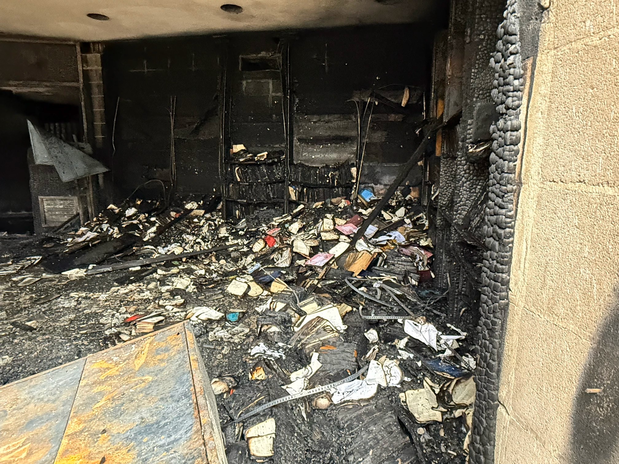 A fire damaged the Beth Israel Congregation in Jackson, Miss. The fire department said arson was the cause.