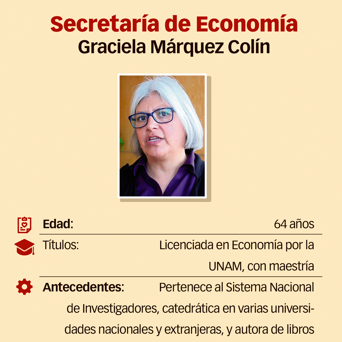 Secretaría de Economía. Graciela Márquez Colín.