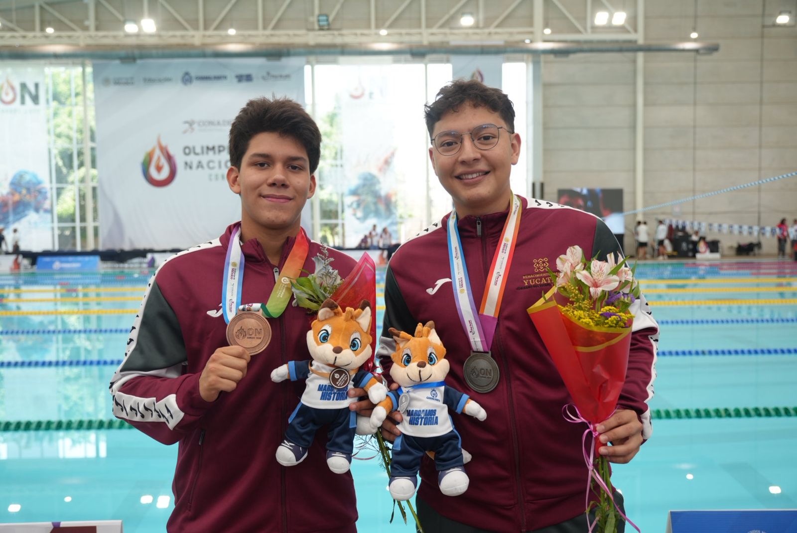 Plata y bronce para Yucatán en natación en la Olimpiada Nacional 2026