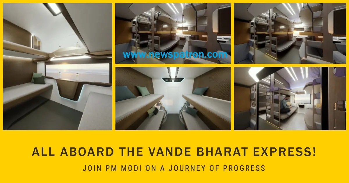 A collage of a sleeper-class coach