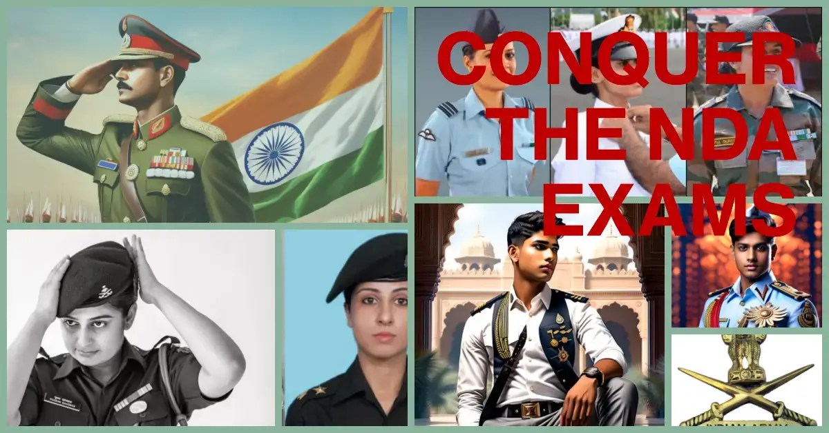 A group of young men and women in military uniforms saluting the Indian flag with pride and determination.