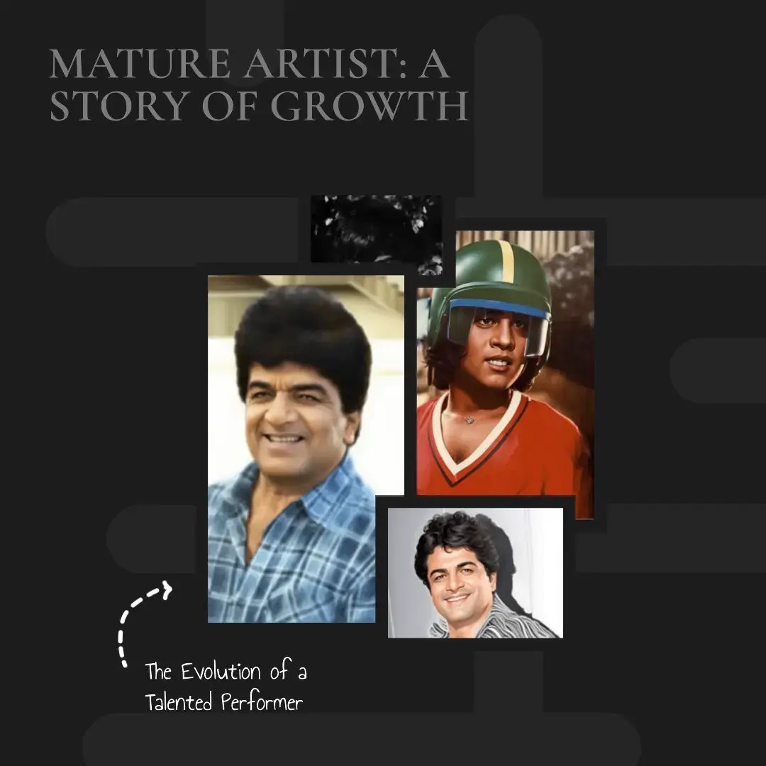A collage of Junior Mehmood’s movie posters, showing his diverse roles and genres.