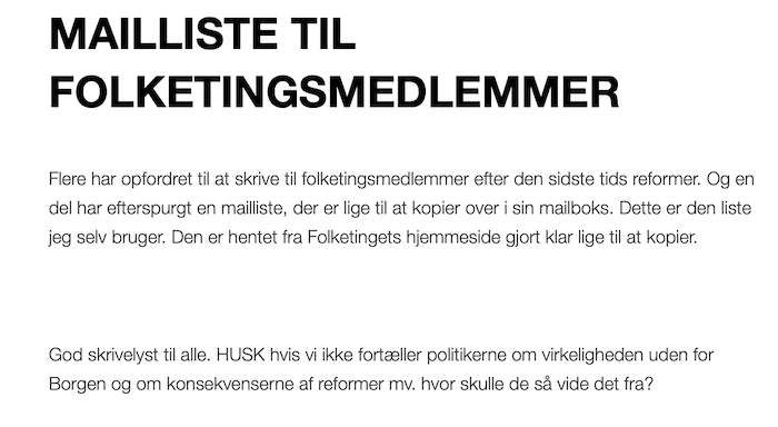 MailListe