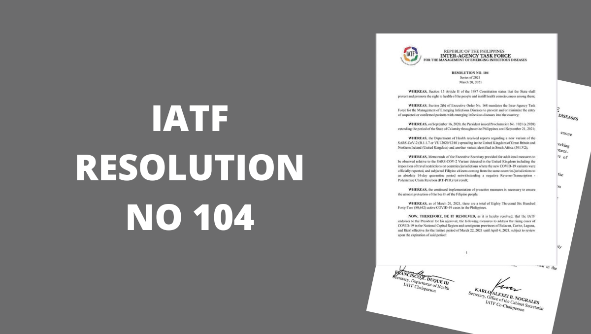 IATF Resolution 104