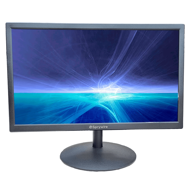 Sprywire Monitor LED 18.5" Bocinas Integradas, VGA, HDMI y 3.5mm - Imagen 1 Sprywire Monitor LED 18.5″ Bocinas Integradas, VGA, HDMI y 3.5mm