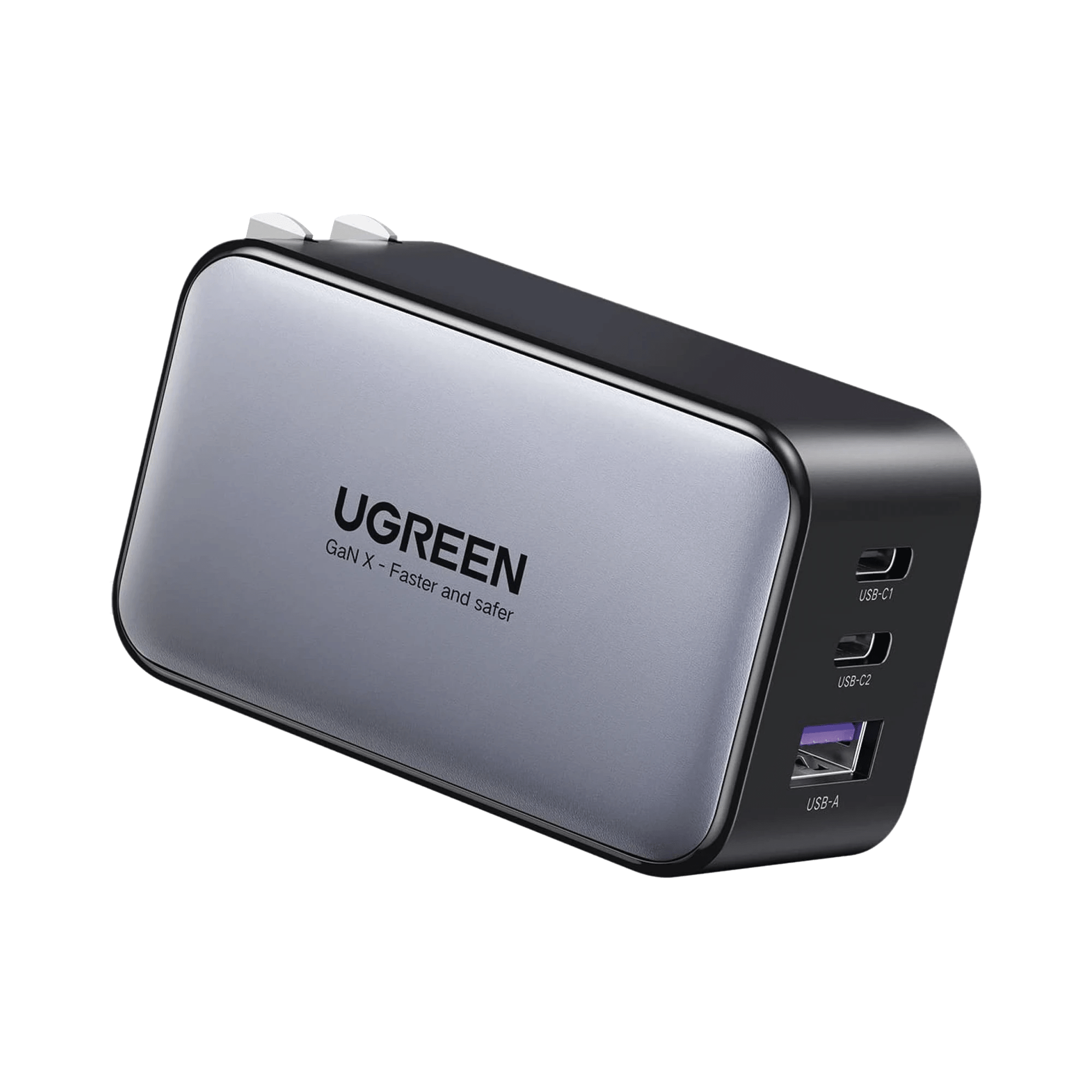 UGREEN Cargador de Pared Nexode, 65W, 2x USB-C 1x USB-A, Negro