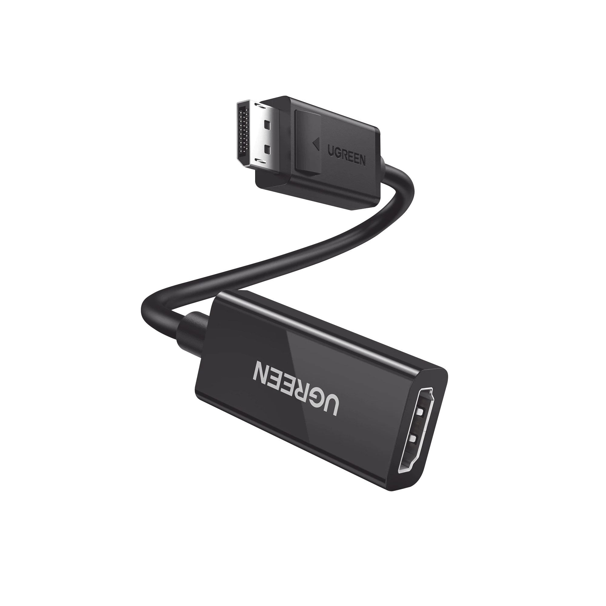 Ugreen Adaptador DisplayPort Macho - HDMI Hembra, 25cm, Negro