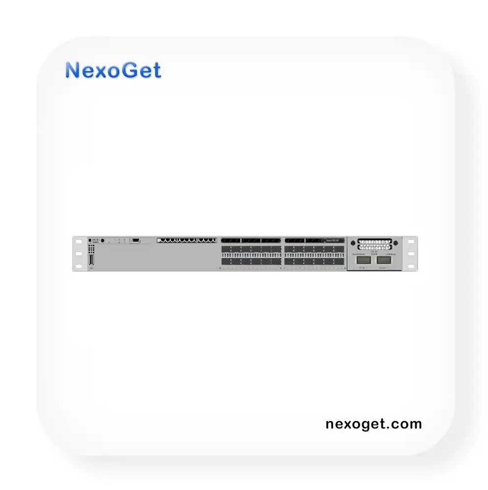 Cisco Catalyst C9300-24S 24-Port SFP Fiber Switch front view - NexoGet