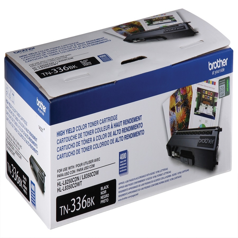 Toner Brother Negro Tn336Bk Alto Rendimiento 4000 Paginas