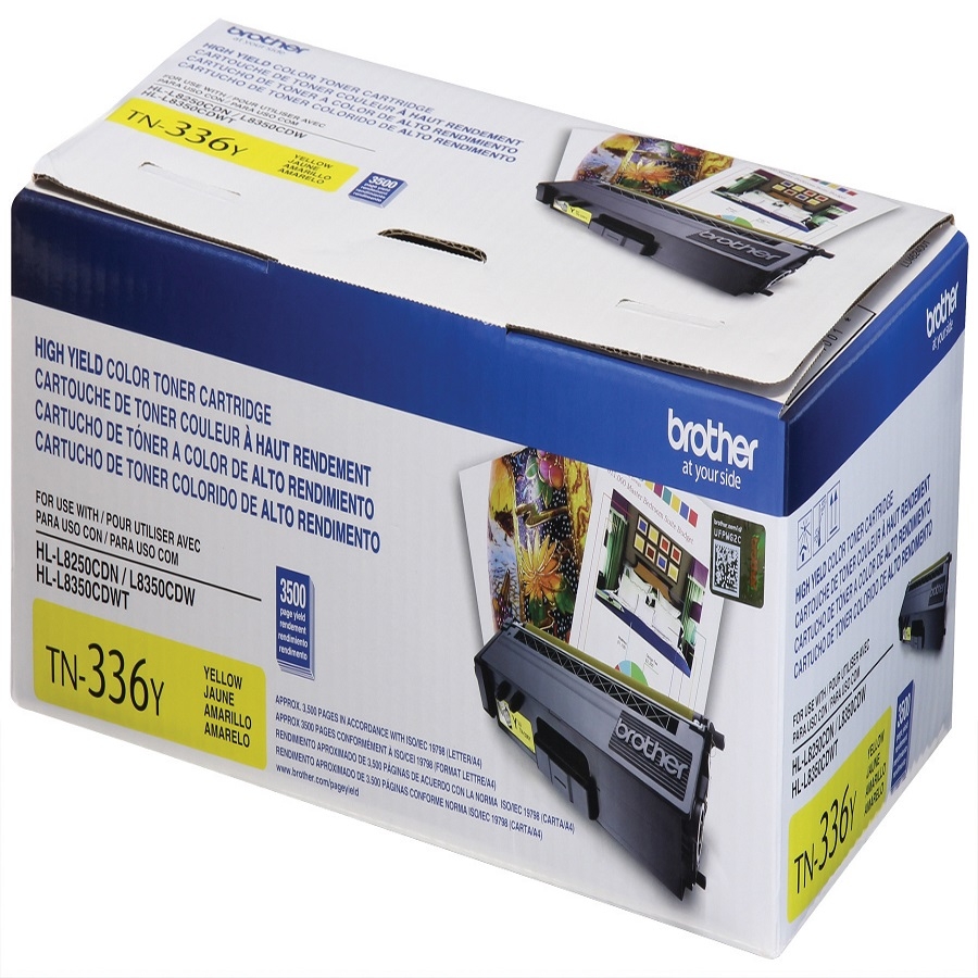 Toner Brother Amarillo Tn336Y Alto Rendimiento Para Imprimir Hasta 3500 Paginas