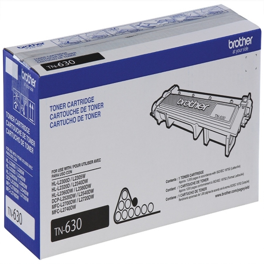 Toner Brother Tn630 Negro Rendimiento Estadar De 1200 Paginas Para Hll/Dcpl/Mfcl