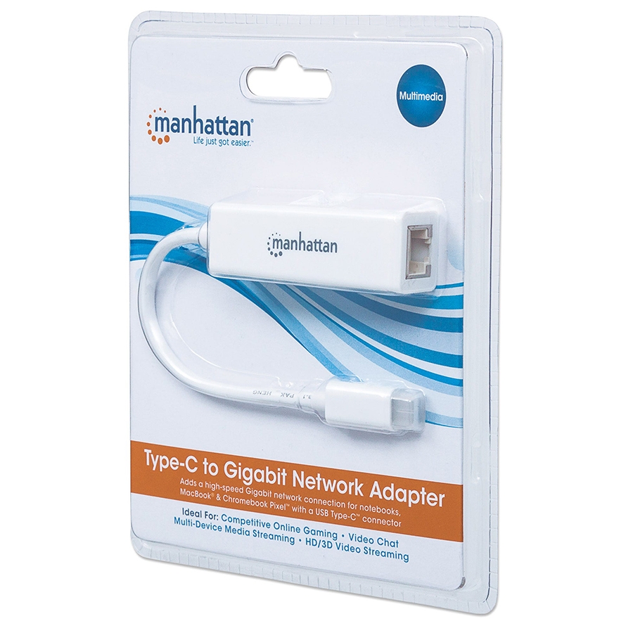 Adaptador,Manhattan,507585, Usb-C V3.1 A Red Gb  Mh