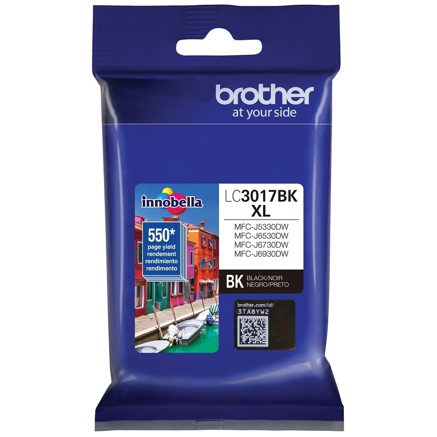 Cartucho De Tinta Negro Brother Lc3017Bk Rendimiento 550 Paginas Al 5 De Cobertura