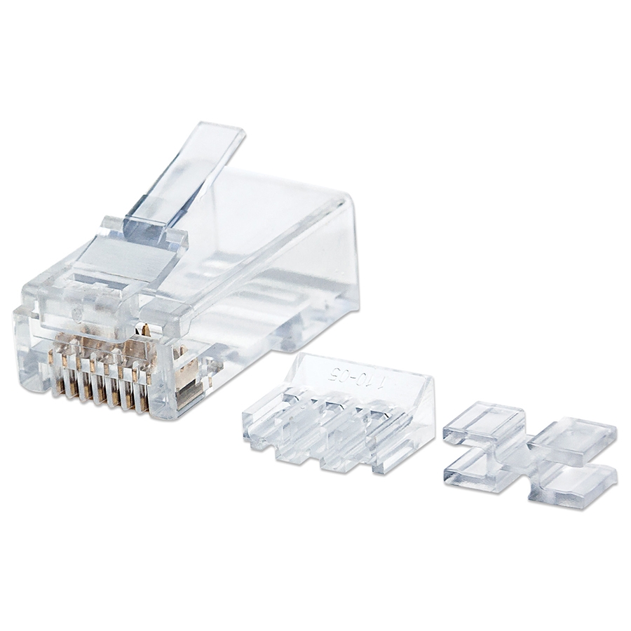 Plug Rj45,Intellinet,790673, Cat 6A Utp Multifilar Pro 80 Pzas
