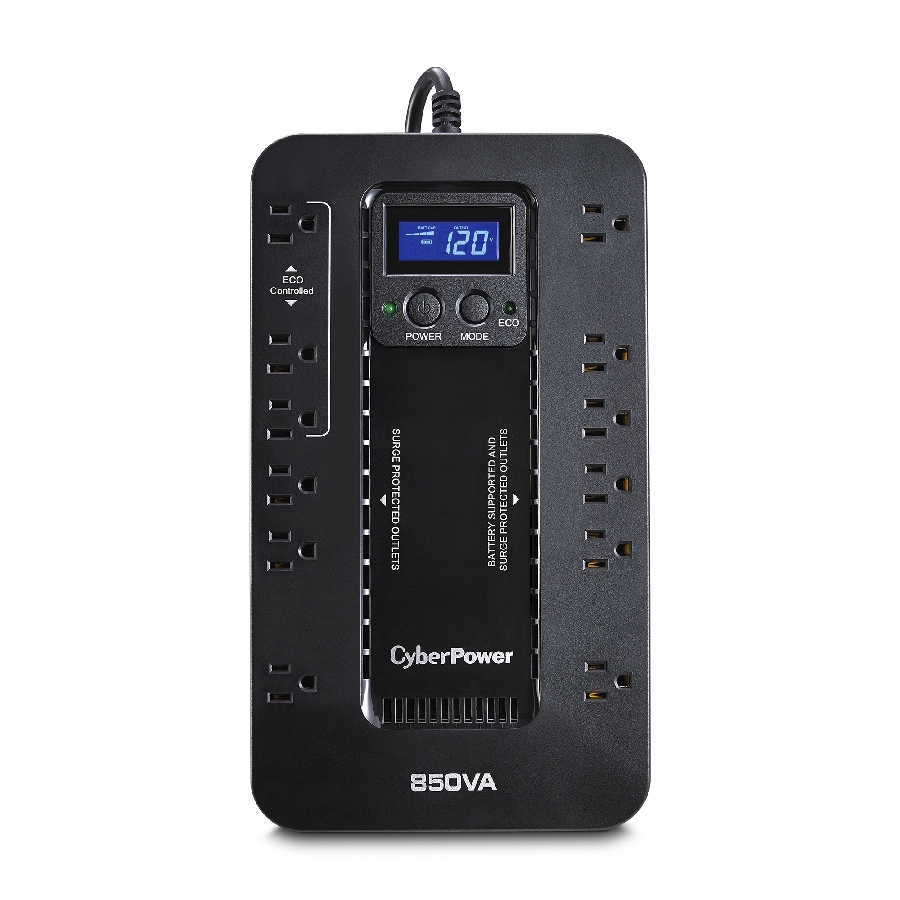 No Break / Ups Cyberpower Modo Eco Ahorrador 850 Va 510 Watts 3 Años De Garanta En Pila Y Equipo