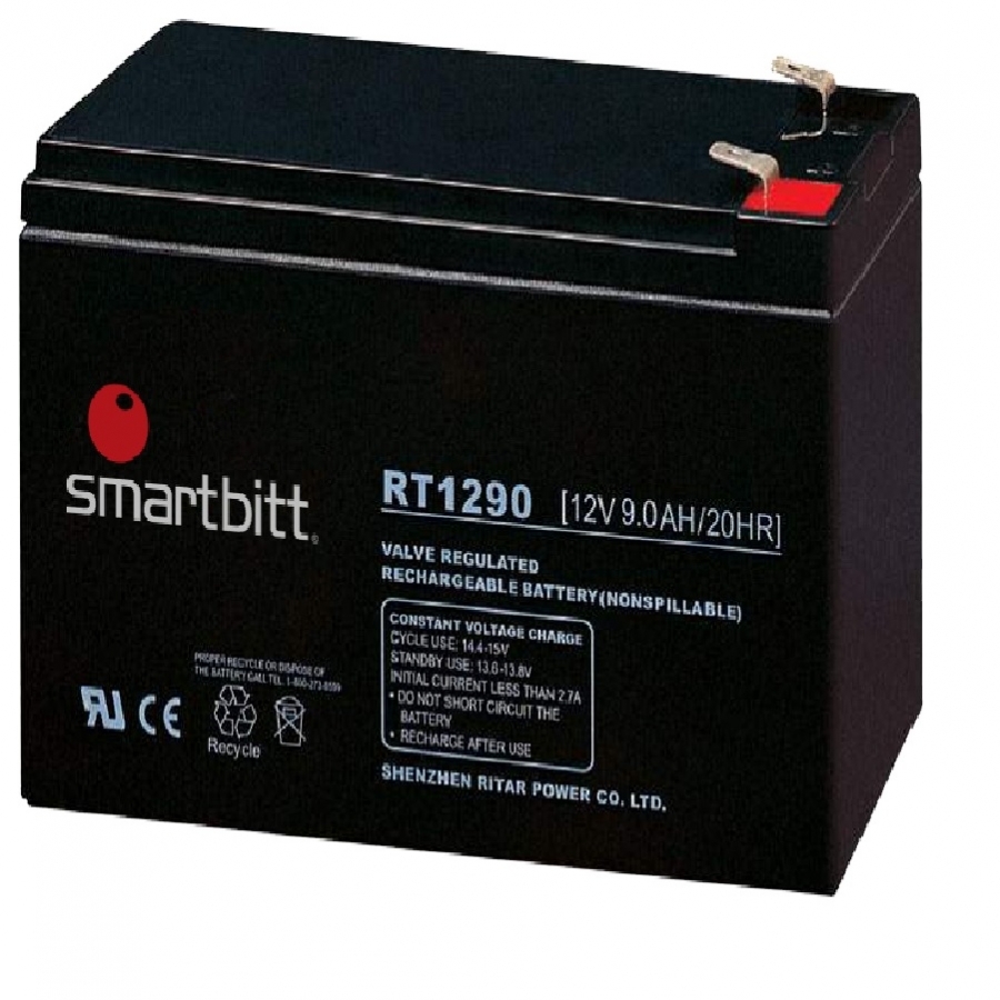 Bateria Smartbitt 12V/9Ah Compatible Con Sbnb750, Sbnb900Lcd, Sbnb1000, Sbnb1200, Sbnb2200Proii Y Sbnb3200Proii