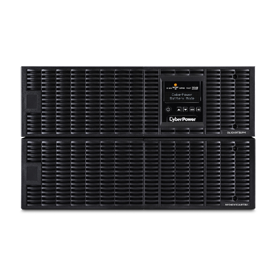 No Break Cyberpower (Ol10Krt) 10000Va / 10000W, Online, Entrada 200 - 240 Vac / Salida 200 - 240 Vac. Convertible Torre/Rack 6U, 3 × Nema L6-20R, 1 X Hardwire 3 Años Incluye Batería.