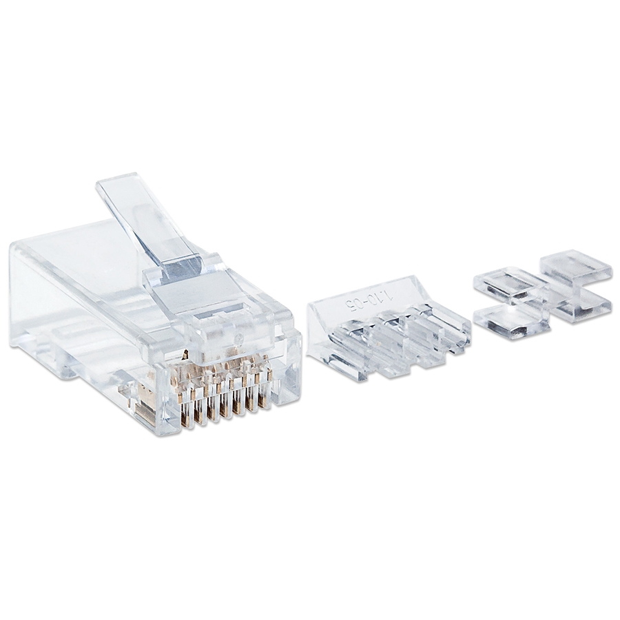 Plug Rj45,Intellinet,790536, Cat 6 Utp Solido Pro 80 Pzas