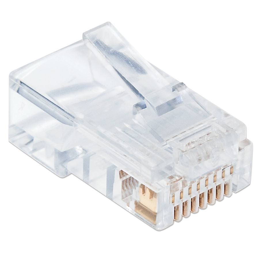 Plug Rj45,Intellinet,790512, Cat 5E Utp Solido Pro 100 Pzas