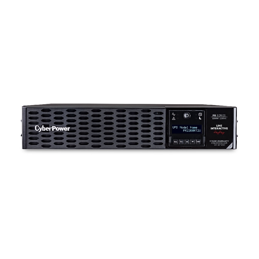 No Break Cyberpower (Pr2200Rt2U) 2200Va / 2200W, Rack/Torre, 2U,  8 Nemas 5-20R, Senoidal Pura, Garantía 3 Años Incluye Batería.