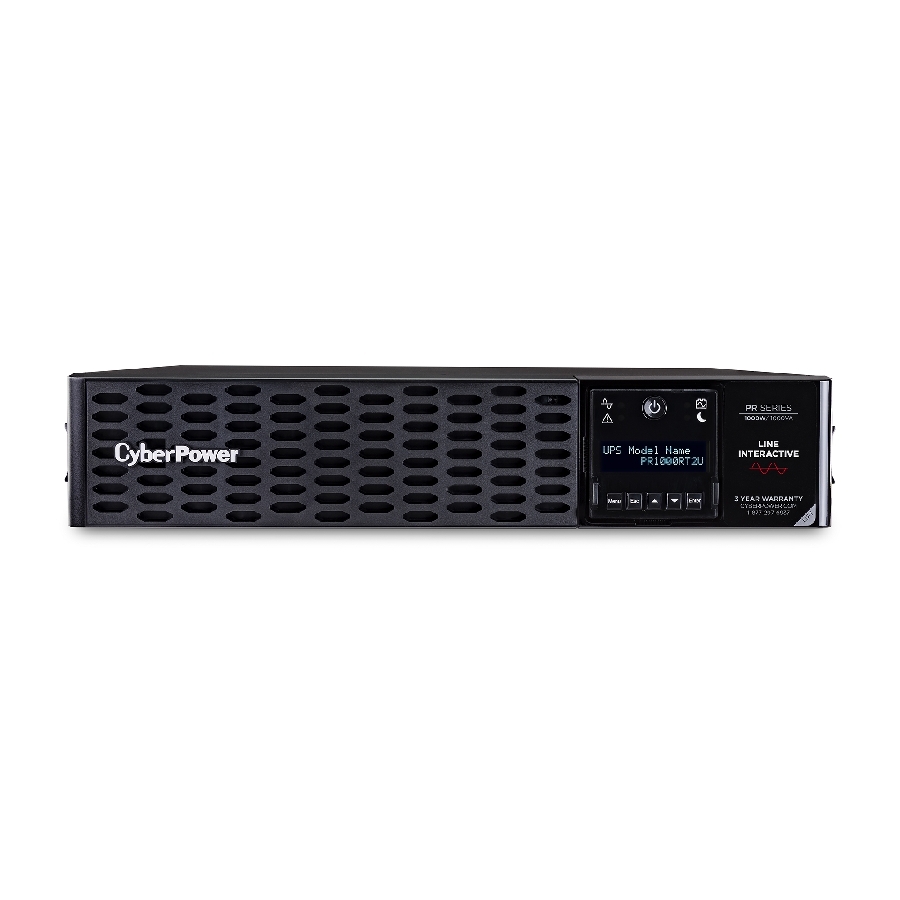 No Break Cyberpower (Pr1000Rt2U) 1000Va / 1000W, Rack /Torre, 2U, 8 Nema 5-15R, Senoidal Pura, Garantía 3 Años, Incluye Batería.