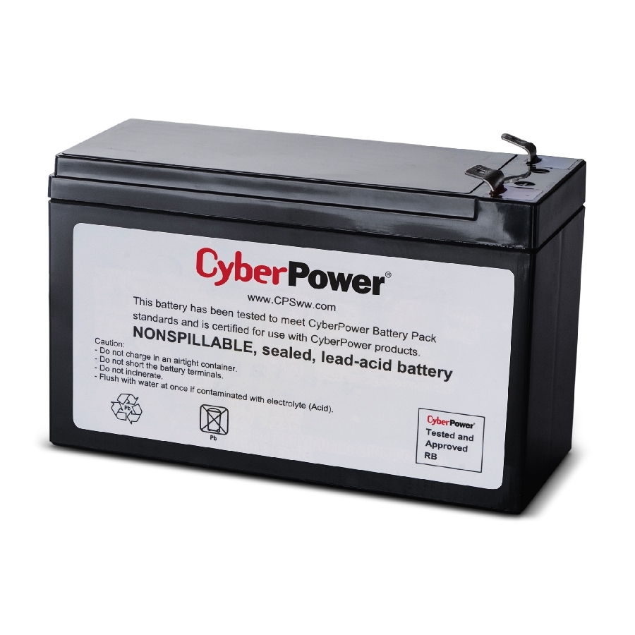 Batería  Cyberpower (Rb1270B) De Reemplazo De 12V, 7.2Ah.. Garantía De 18 Meses