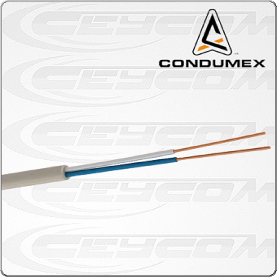 Bobina De Cable Telefonico Condumex Icev-3 2/22 Awg Rollo 250 Mts Marfil