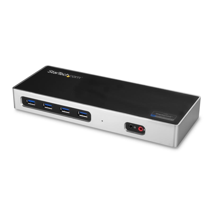 Docking Station Usb-C Y Usb-A Para Laptops - Docking Station Para  2 Monitores Displayport O Hdmi - Replicador De Puertos Usb-C Displaylink 4K - Startech.Com Mod. Dk30A2Dh