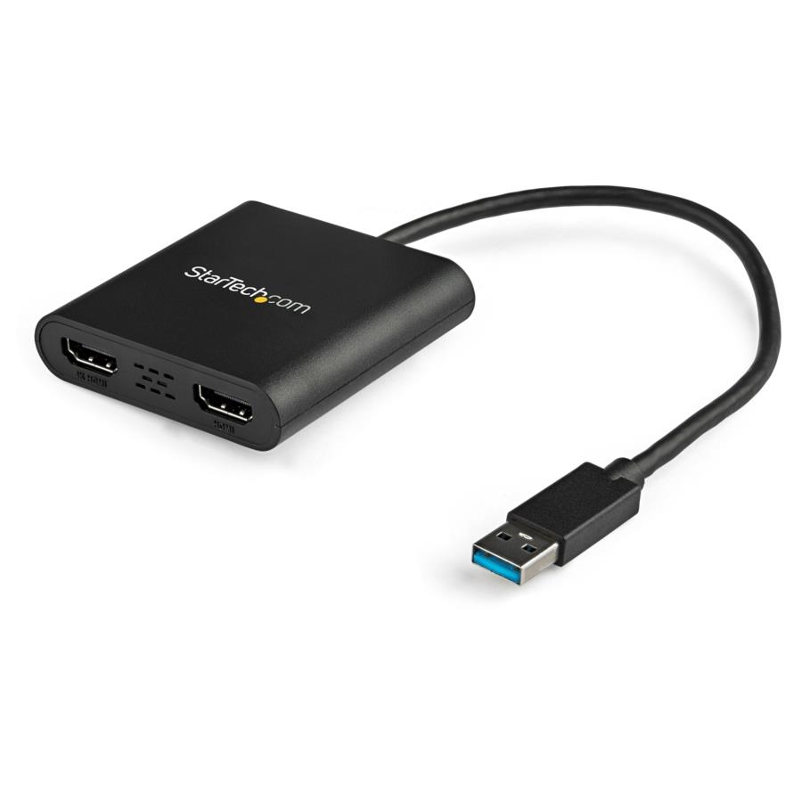 Adaptador De Video Externo - Tarjeta De Video Externa Usb 3.0 A 2 Puertos Hdmi 4K A 30Hz Para 2 Pantallas - Compatible Con Windows - Startech.Com Mod. Usb32Hd2