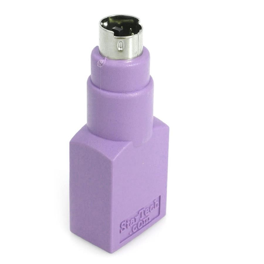Adaptador Para Teclado O Mouse Usb A Conector Ps/2 Ps2 Minidin - 1X Hembra Usb - 1X Macho Mini-Din - Púrpura - Startech.Com Mod. Gc46Fmkey