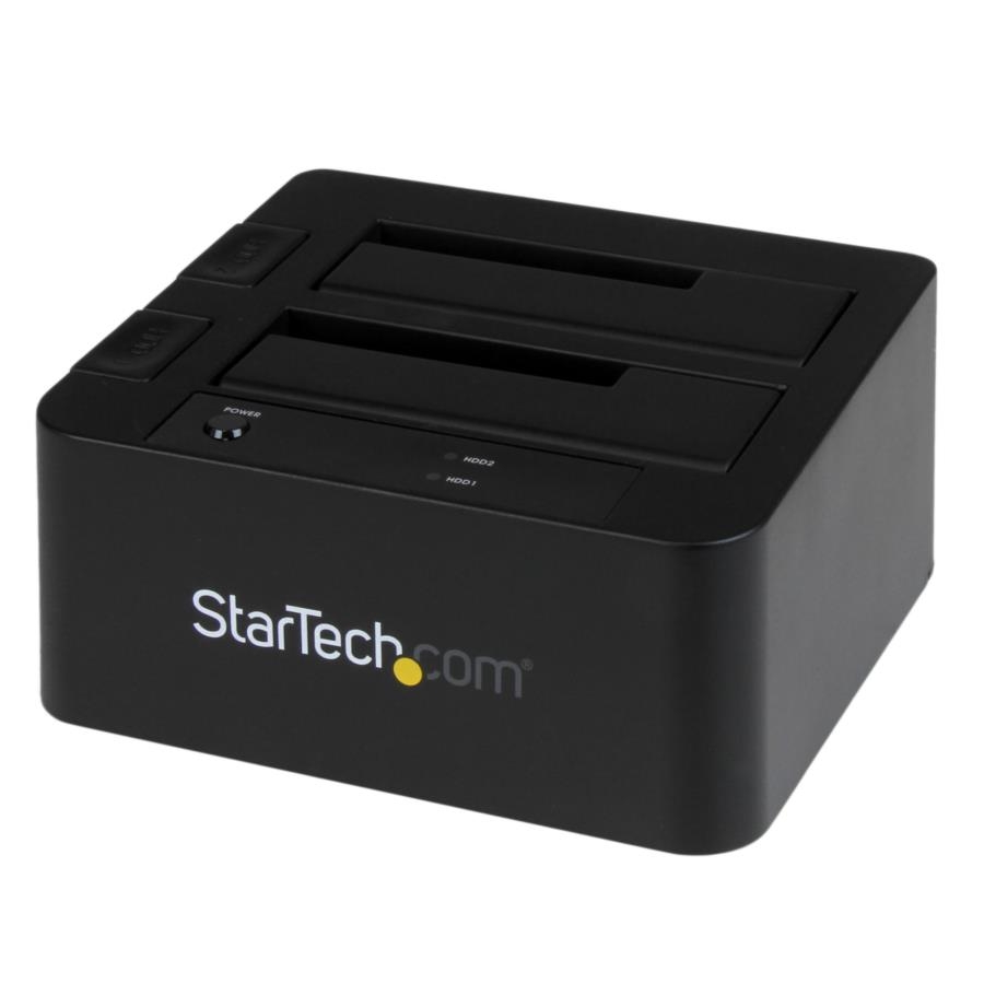 Base Docking Station Esata Usb 3.0 Con Uasp De 2 Bahias Para Disco Duro O Ssd Sata Iii De 2.5 O 3.5 Pulgadas - Startech.Com Mod. Sdock2U33Eb
