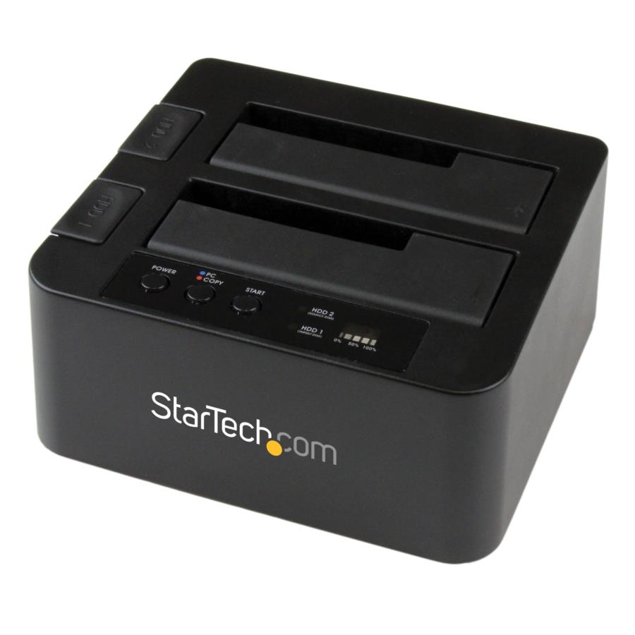 Base Clonadora Dock Station Usb 3.0 Y Esata Copiadora De Unidades De Disco Sata 6Gbps De 2.5 Y 3.5 Pulgadas - Clonador Autonomo - Startech.Com Mod. Sdock2U33Re
