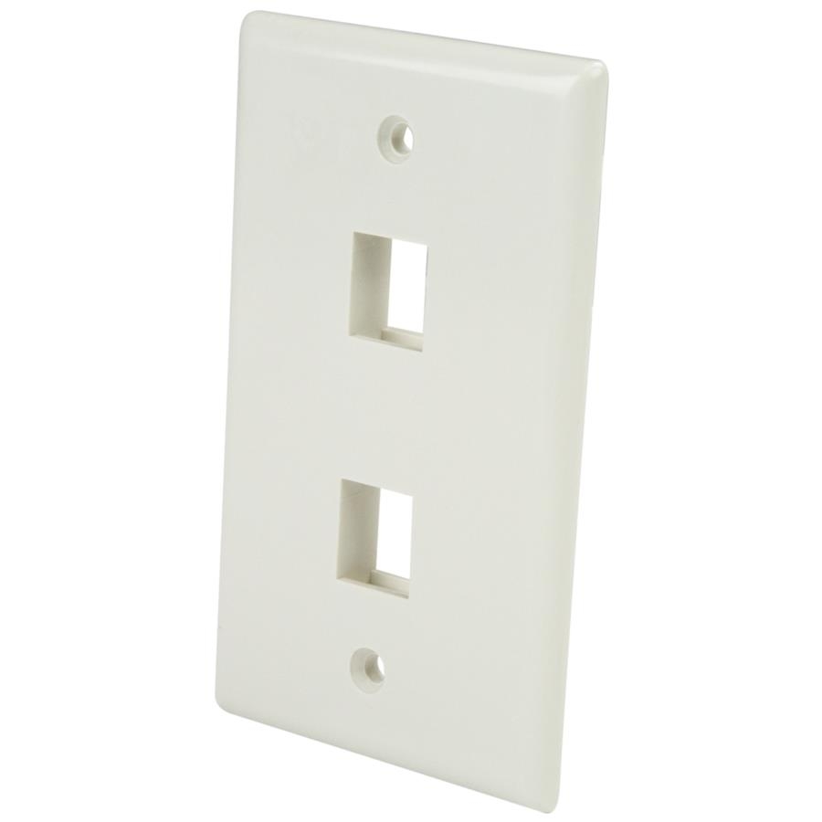 Placa De Pared De 2 Salidas Rj45 - Color Blanco - Startech.Com Mod. Plate2Wh