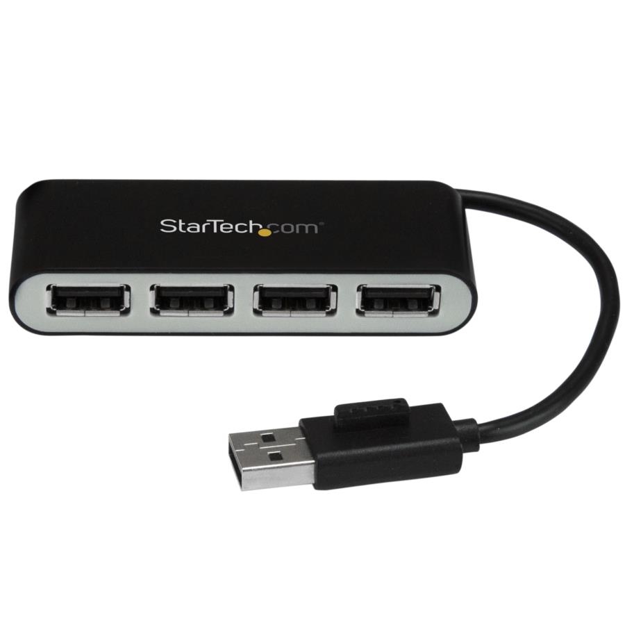 Hub Usb 2.0 De 4 Puertos - Concentrador Usb 2.0 De 4 Puertos Con Cable Integrado - Hub Portatil Usb 2.0 De 4 Puertos Alimentado Por El Bus - Startech.Com Mod. St4200Mini2