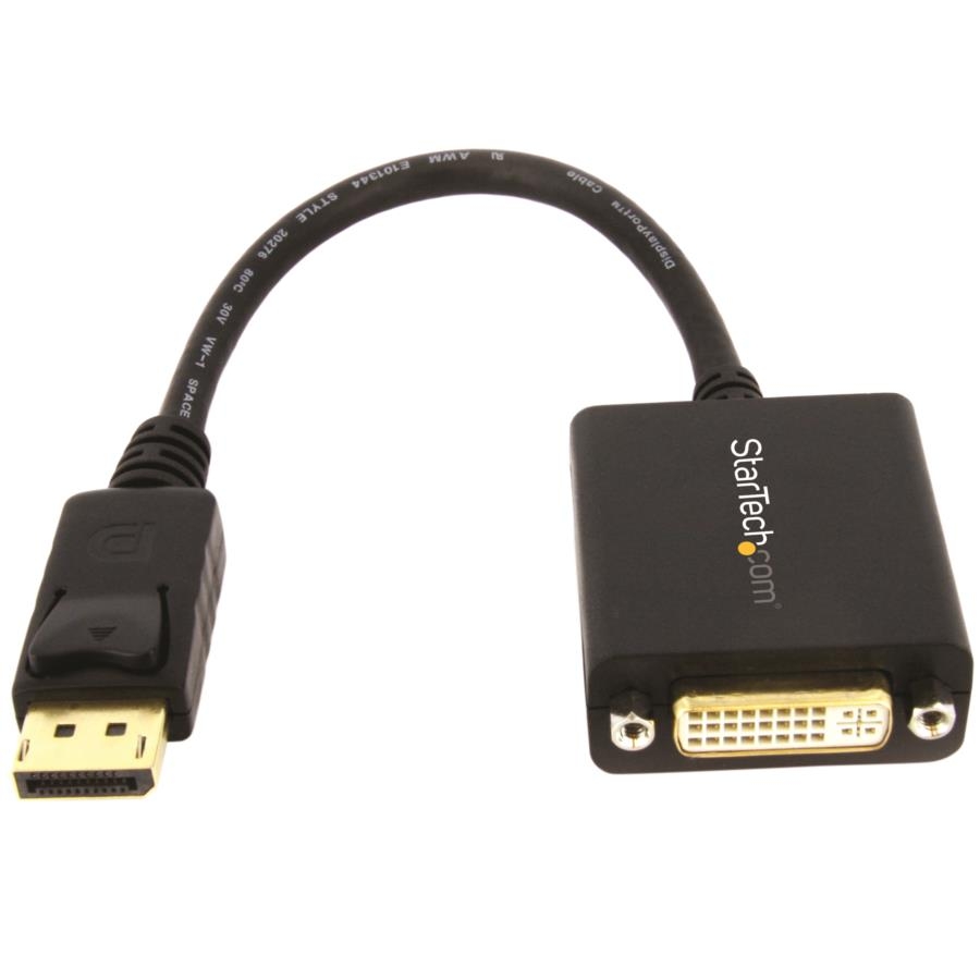 Adaptador De Video Displayport A Dvi - Convertidor Externo - Dp Macho - Dvi Hembra - Hasta 1920X1200 - Cable Pasivo - Startech.Com Mod. Dp2Dvi2