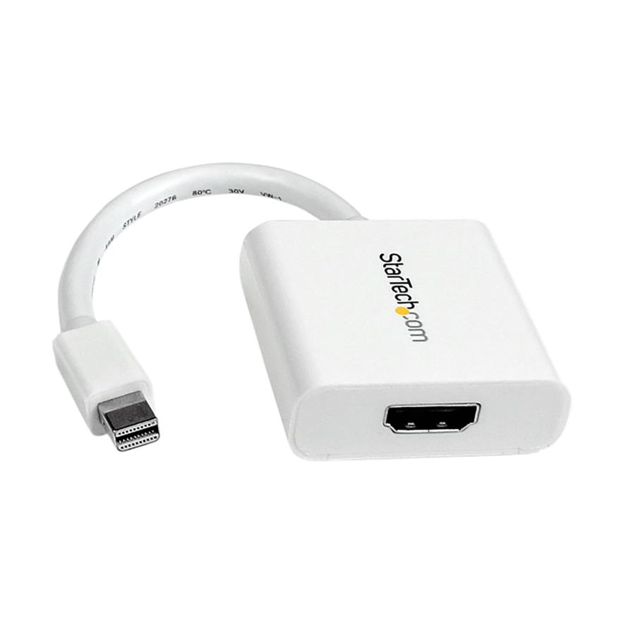 Adaptador De Video Mini Displayport® A Hdmi® - Cable Convertidor - Hembra Hdmi - Macho Mini Dp - 1920X1200 - Pasivo - Blanco - Startech.Com Mod. Mdp2Hdw