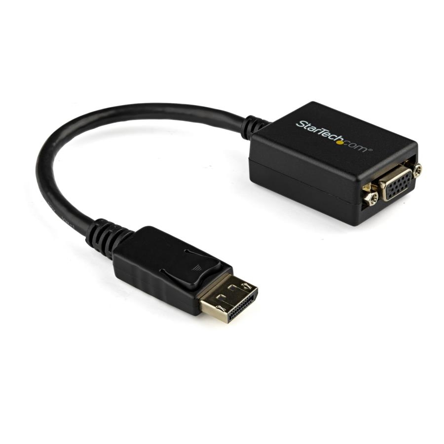 Adaptador De Video Displayport Dp A Vga - Convertidor Externo - Cable Activo - Hembra Vga - Macho Dp- Hasta 1920X1200 - Startech.Com Mod. Dp2Vga2