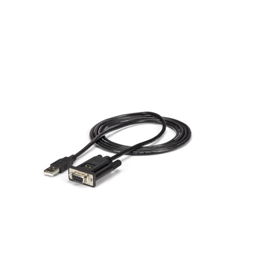 Cable Adaptador De 1.8M Usb-A A Módem Nulo Null Serial Db9 Rs232 Dce Con Ftdi - 1X Usb A Macho - 1X Db9 Hembra - Startech.Com Mod. Icusb232Ftn